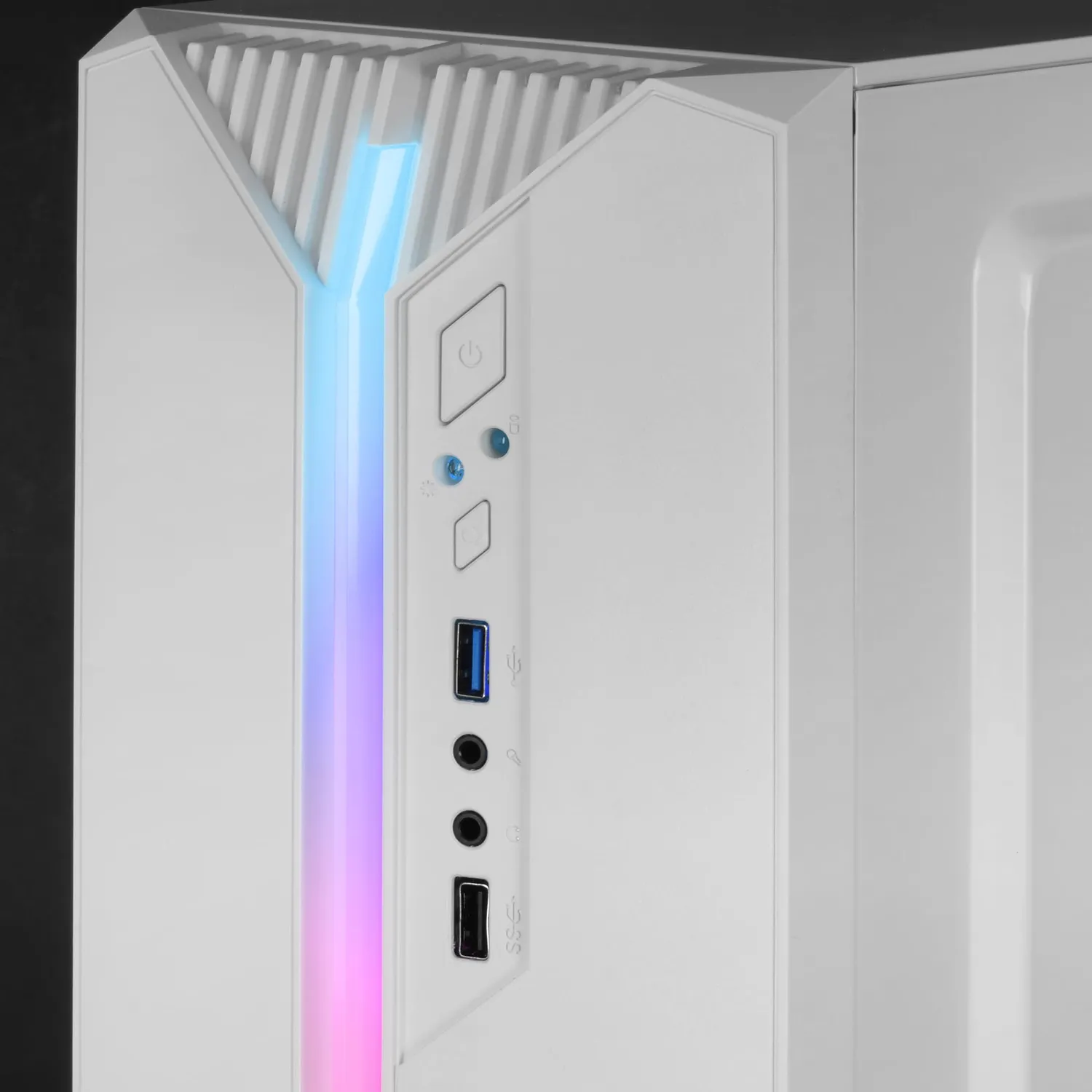 Mars Gaming MC-S1 case PC Micro-ATX bianco ARGB