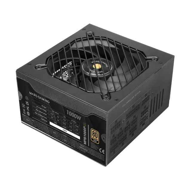 Mars Gaming MPB1000PSI alimentatore modulare 1000W nero 80Plus Gold