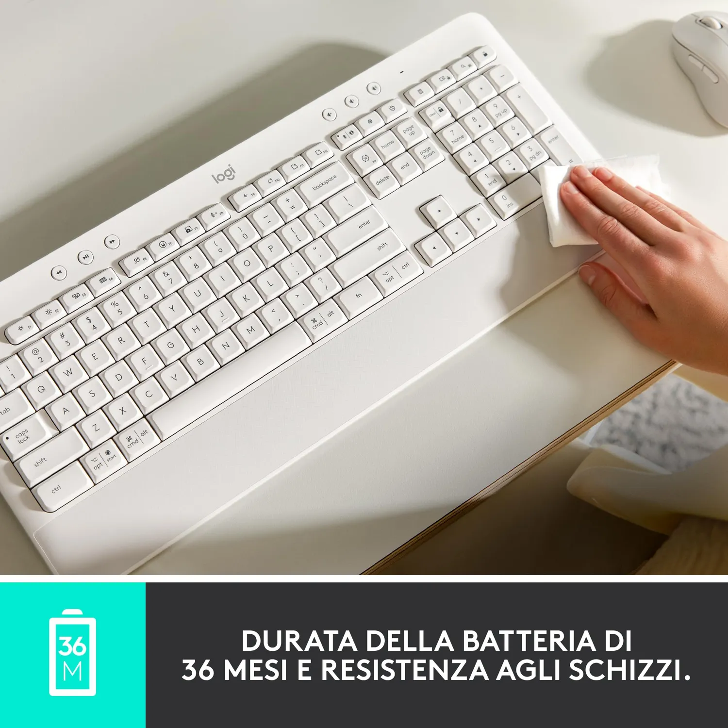 Logitech Signature K650 tastiera wireless ITA QWERTY poggiapolsi