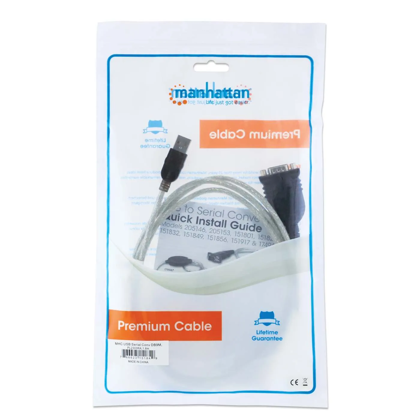 Manhattan USB-Seriale convertitore RS232 1,8 m
