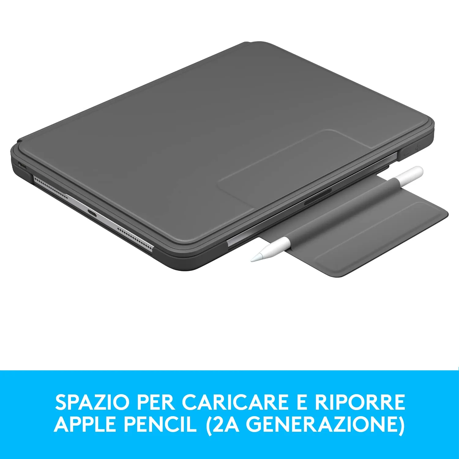 Logitech Slim Folio Pro Custodia Tastiera iPad 11 Retroilluminata