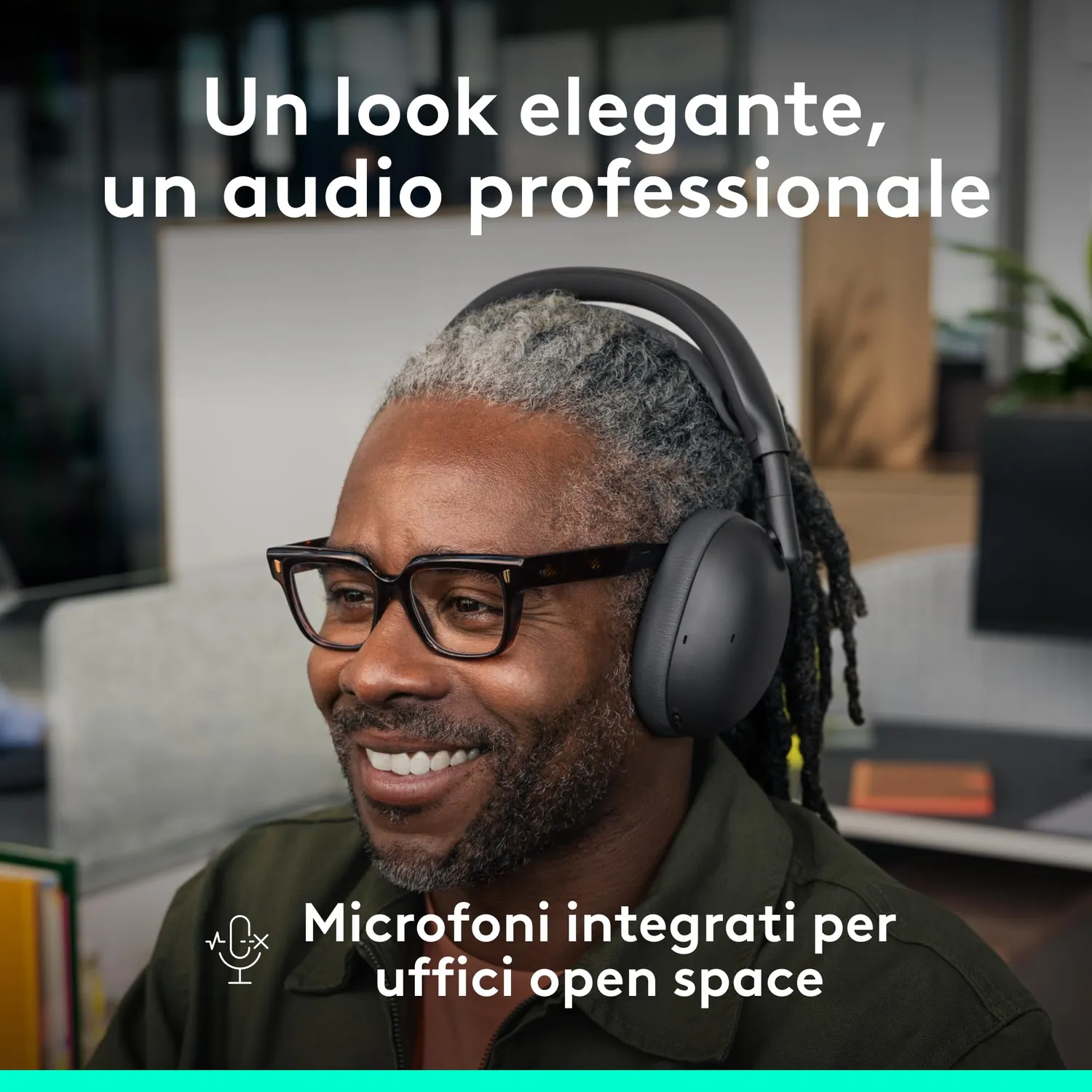 Logitech Zone Vibe Pro Business cuffie Grafite Teams 40 mm