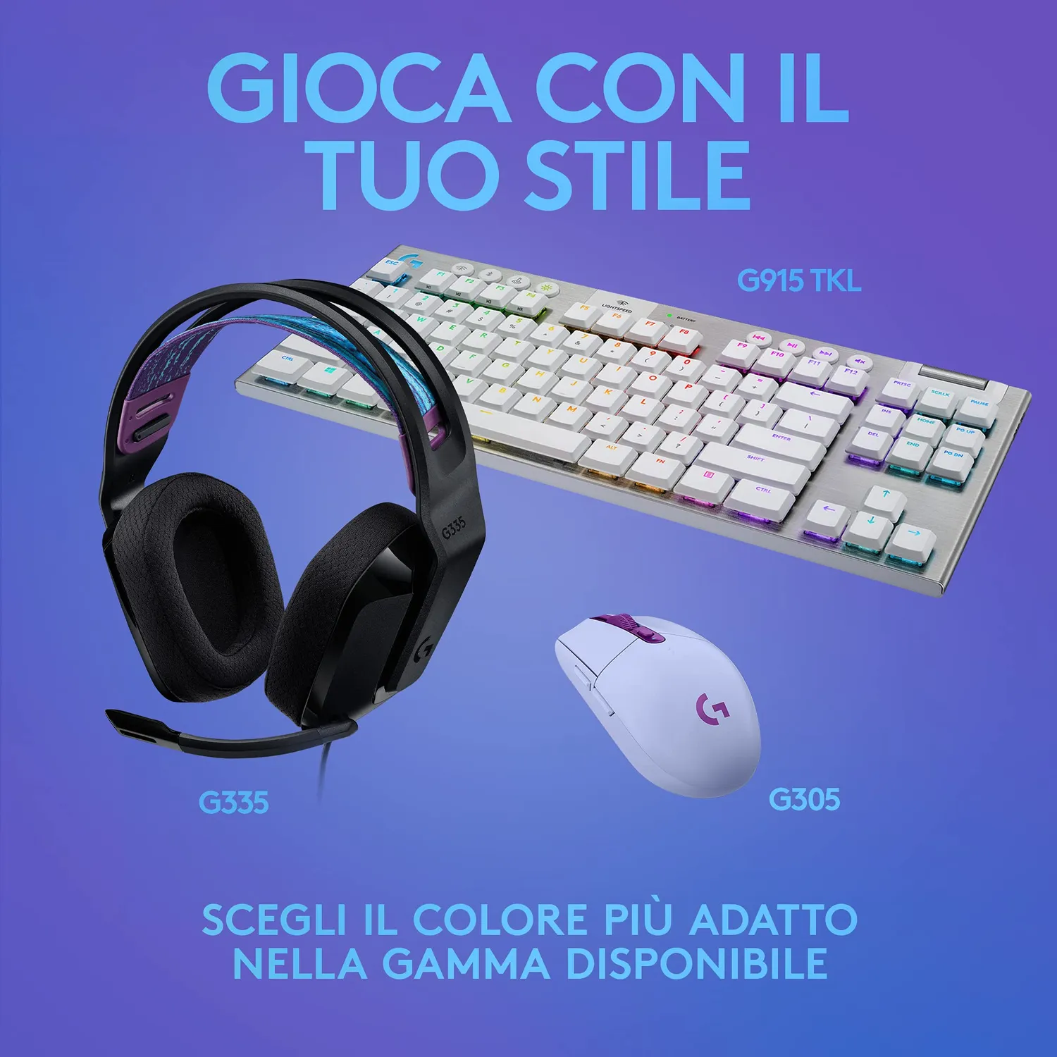 Logitech G G335 cuffie gaming cablate 240g