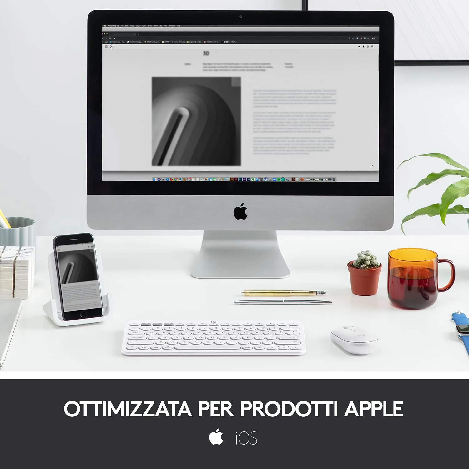 Logitech K380 Tastiera Bluetooth Mac ITA QWERTY multidispositivo