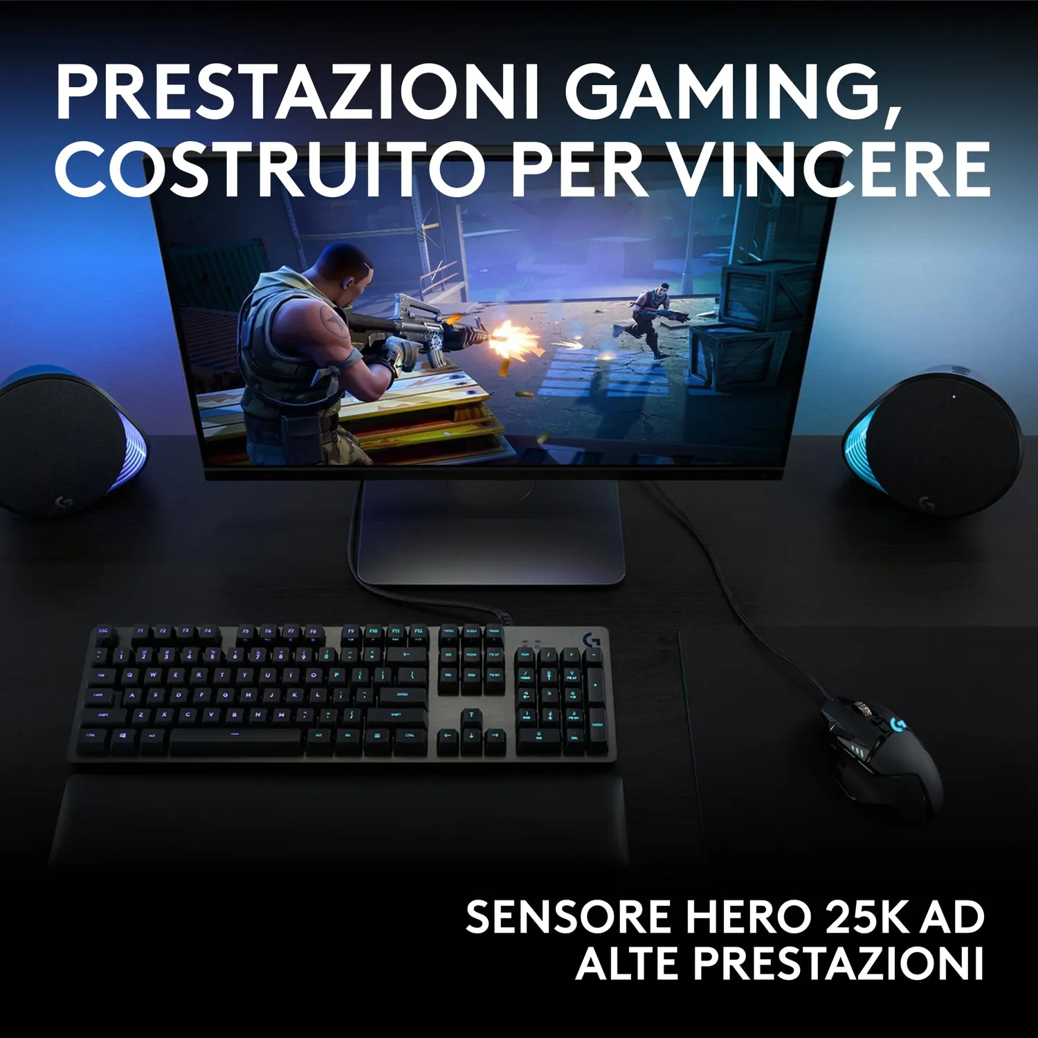 Logitech G G502 HERO mouse gaming cablato 25600 DPI