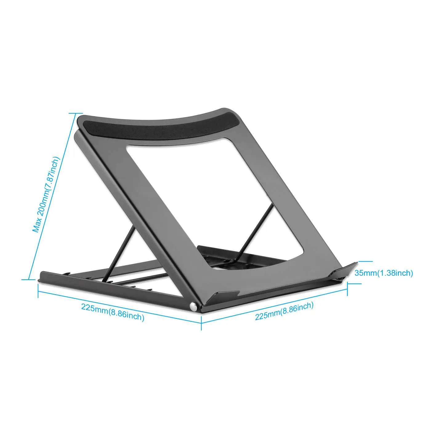 Manhattan Supporto Laptop Tablet Regolabile nero 5 kg