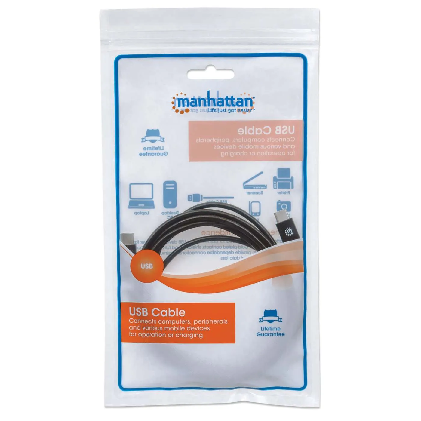 Manhattan USB-C cavo 100W 1 m 10 Gbps