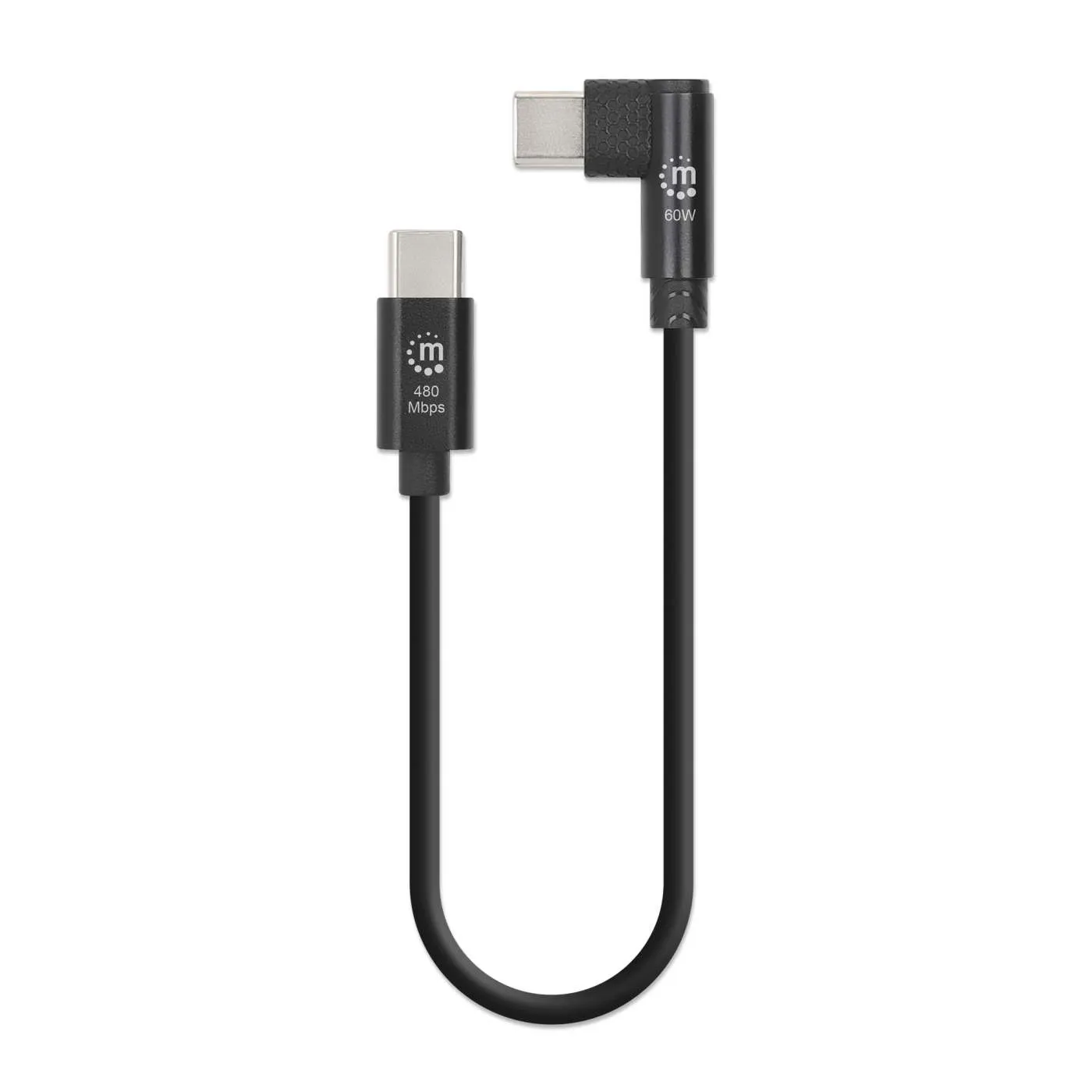 Manhattan cavo USB-C 60W 20 cm 5 pezzi spina angolare