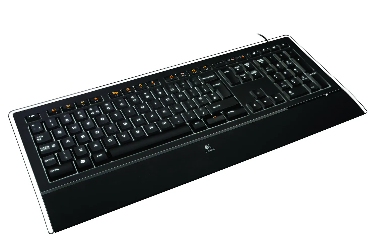 Logitech K740 Tastiera Cablata Illuminata ITA QWERTY Sottile