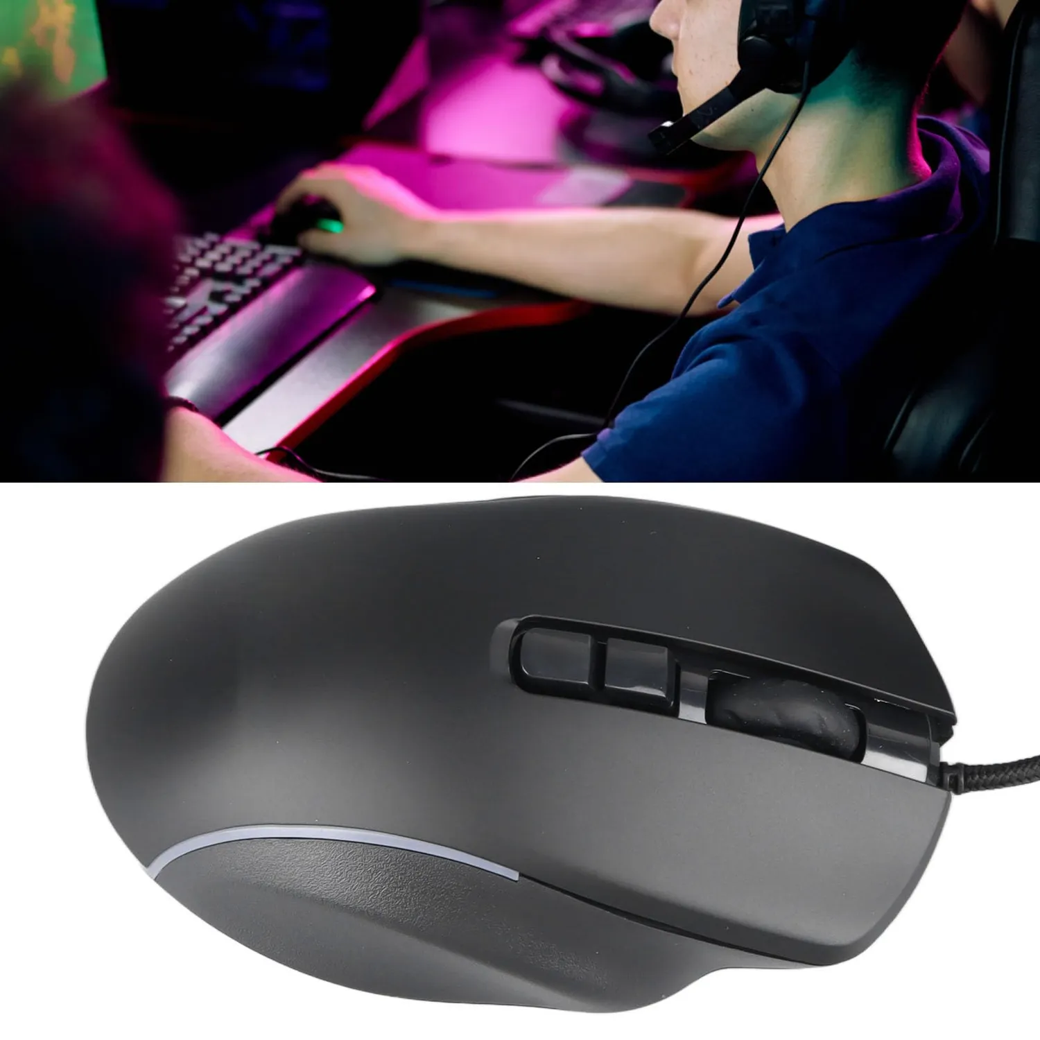 Zunate mouse gaming cablato RGB 10 tasti 6 DPI