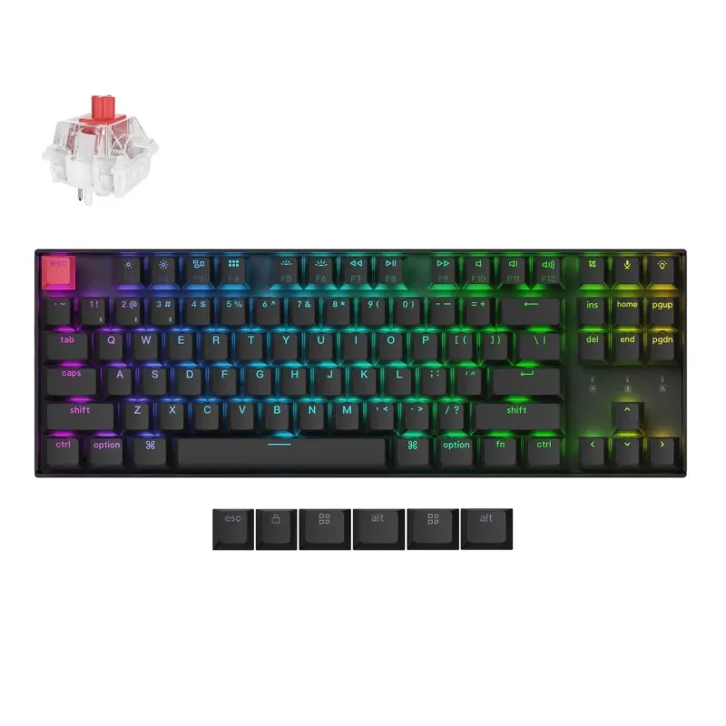 Keychron K8 V2 tastiera meccanica TKL ISO-ITA switch Red