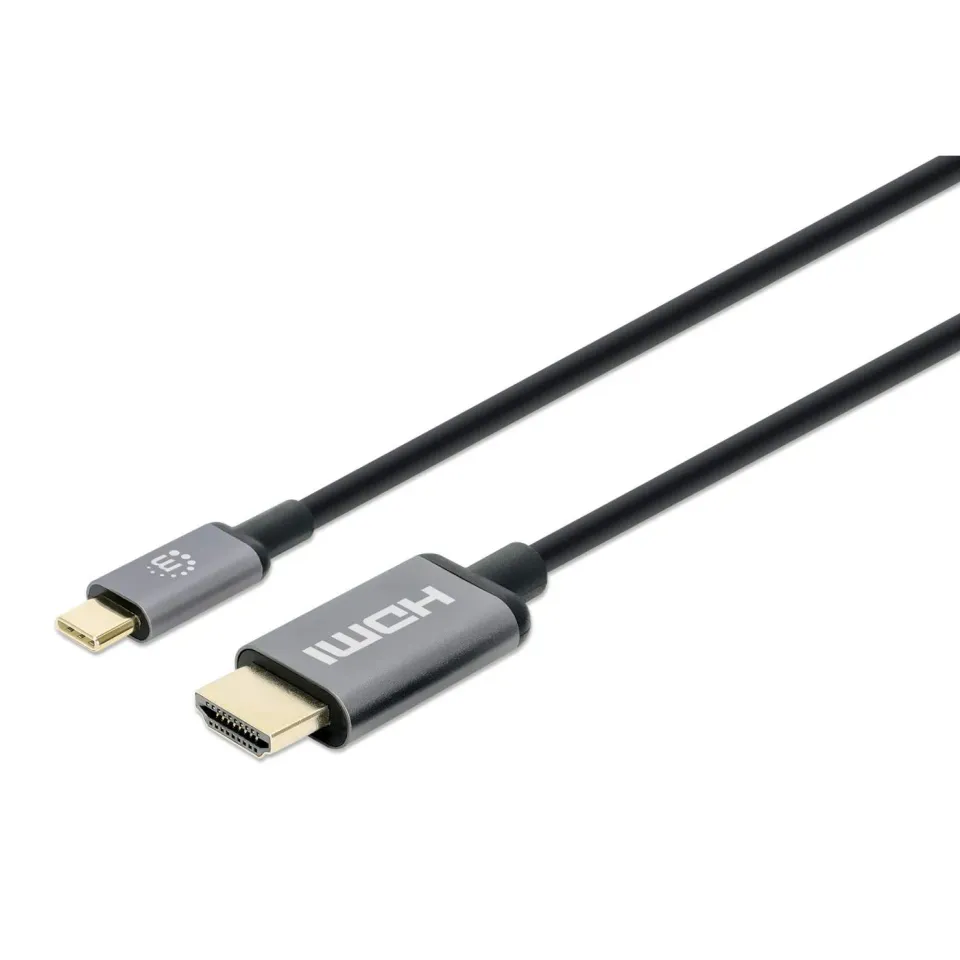 Manhattan USB-C HDMI cavo adattatore 2m 4K nero