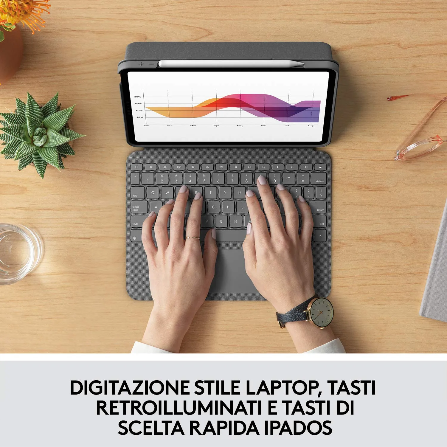 Logitech Folio Touch custodia tastiera iPad ITA