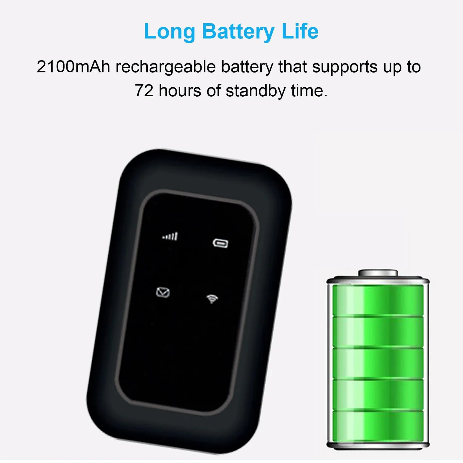 Zunate router WiFi portatile 4G 150Mbps 2100mAh 10 dispositivi