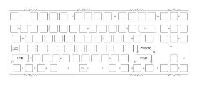 CoffeeKeys Eclipse EC Kit Meta Pulse Red 35g tastiera