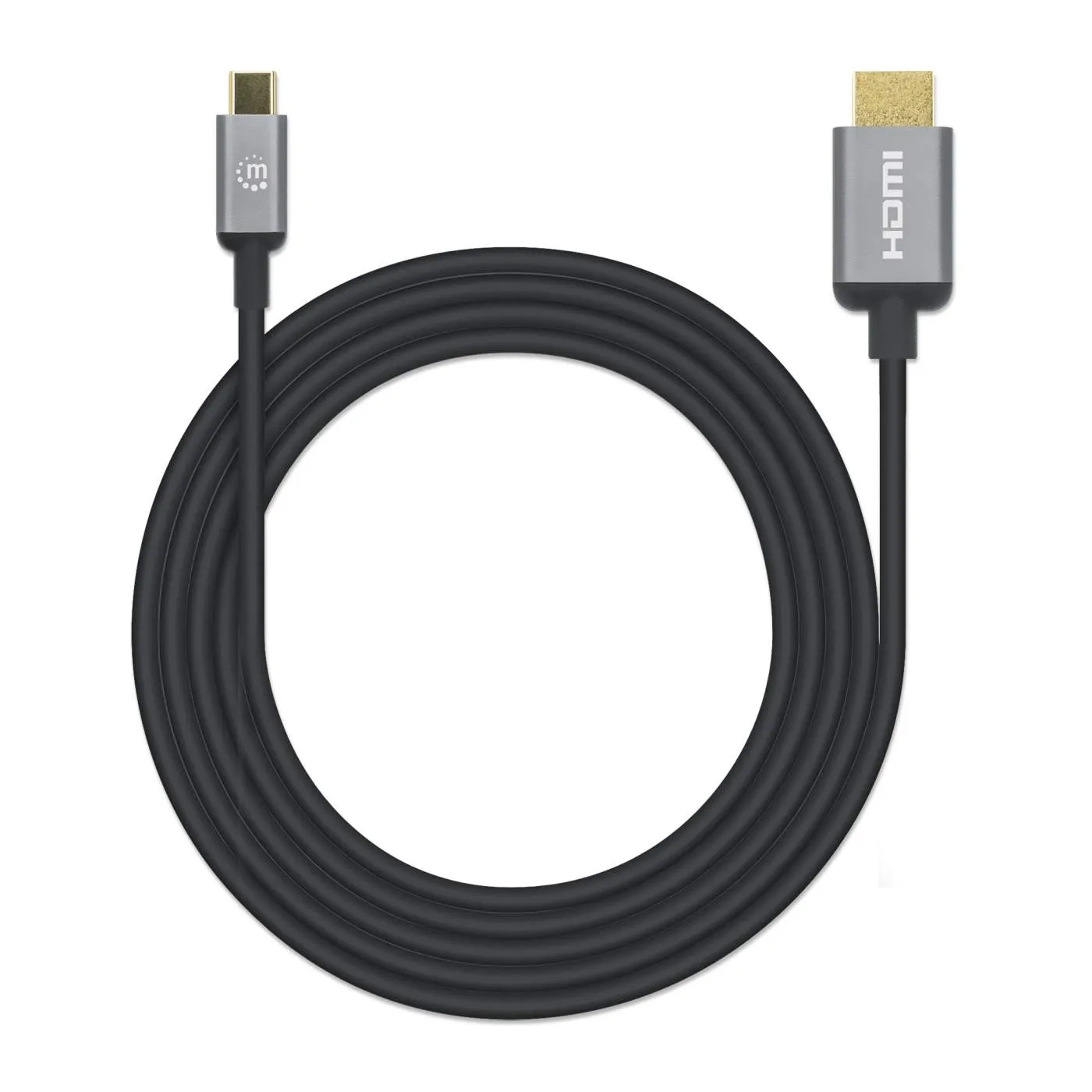Manhattan USB-C HDMI cavo adattatore 2m 4K nero