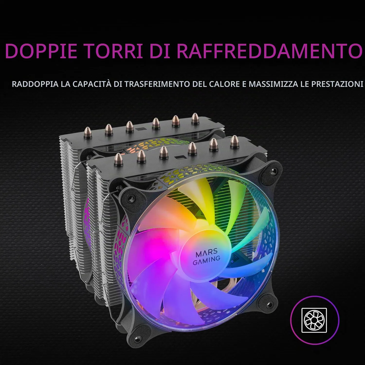 Mars Gaming ML-ONE120 dissipatore a liquido 120mm nero 200W