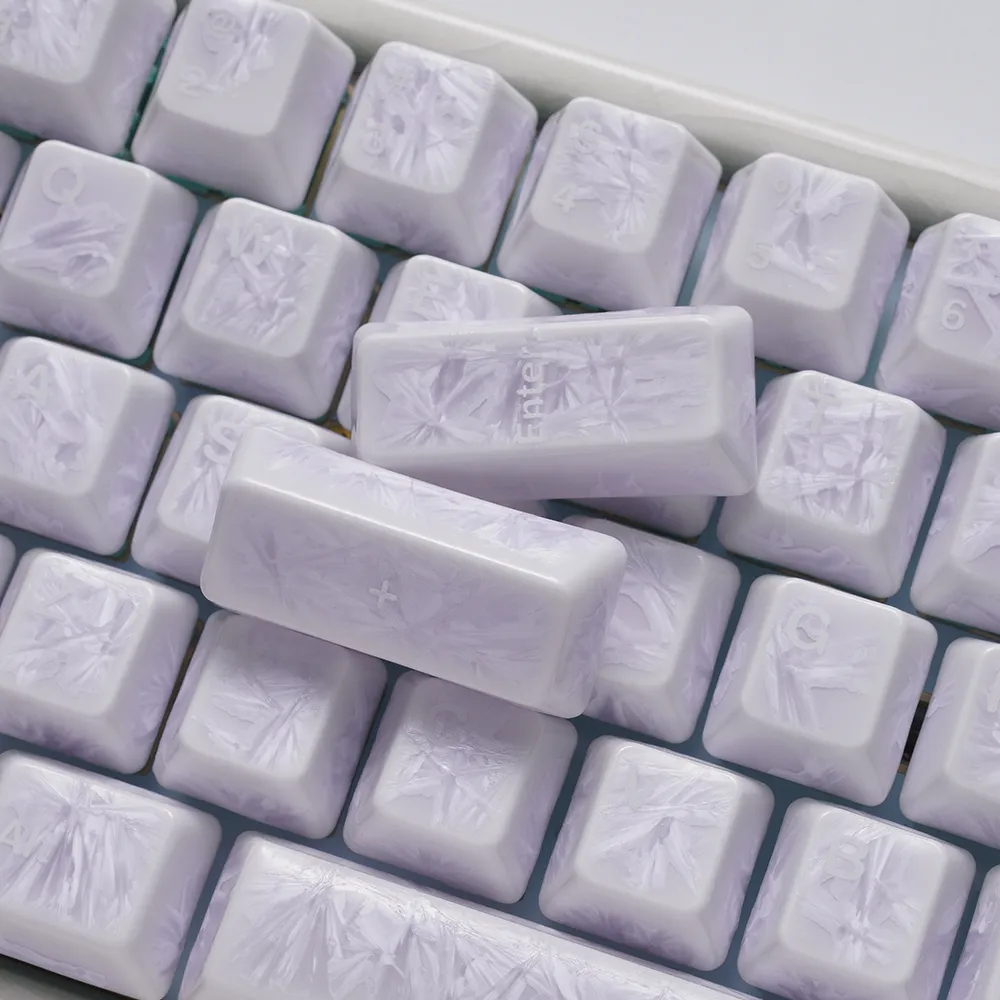 Cerakey V4 Purple Ice Crystal keycaps set 116 tasti