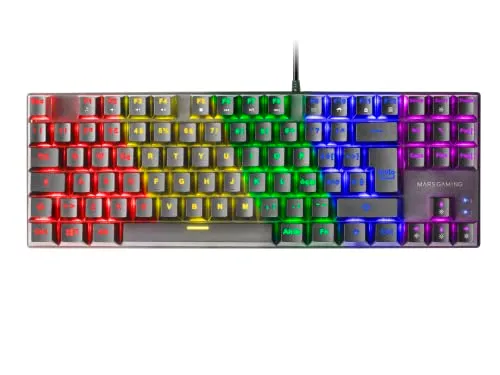 Mars Gaming MK80 Tastiera Meccanica Gaming TKL Switch Marroni