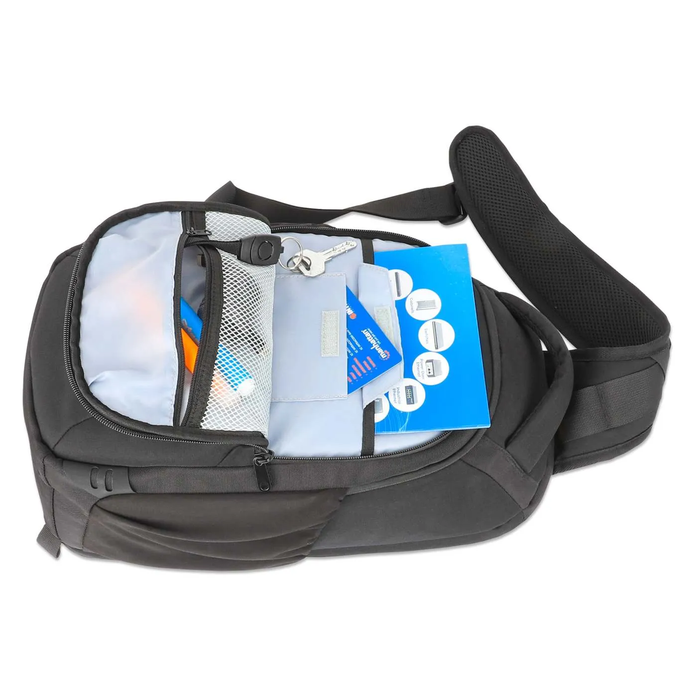 Manhattan Amsterdam tracolla laptop 13.3" nera 14L