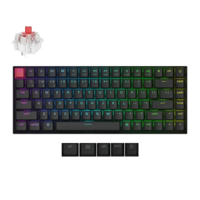 Keychron K2 V3 tastiera wireless 75% ISO-ITA Brown