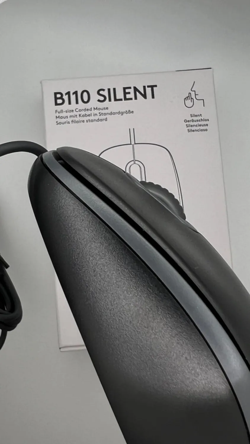 Logitech B110 mouse USB con filo silenzioso