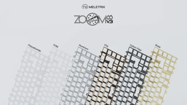 Meletrix Zoom65 V3 plate PC per tastiera