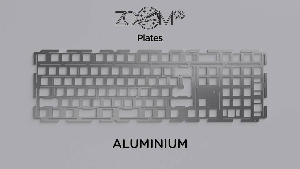 CoffeeKeys Zoom98 plate PC per tastiera rigida