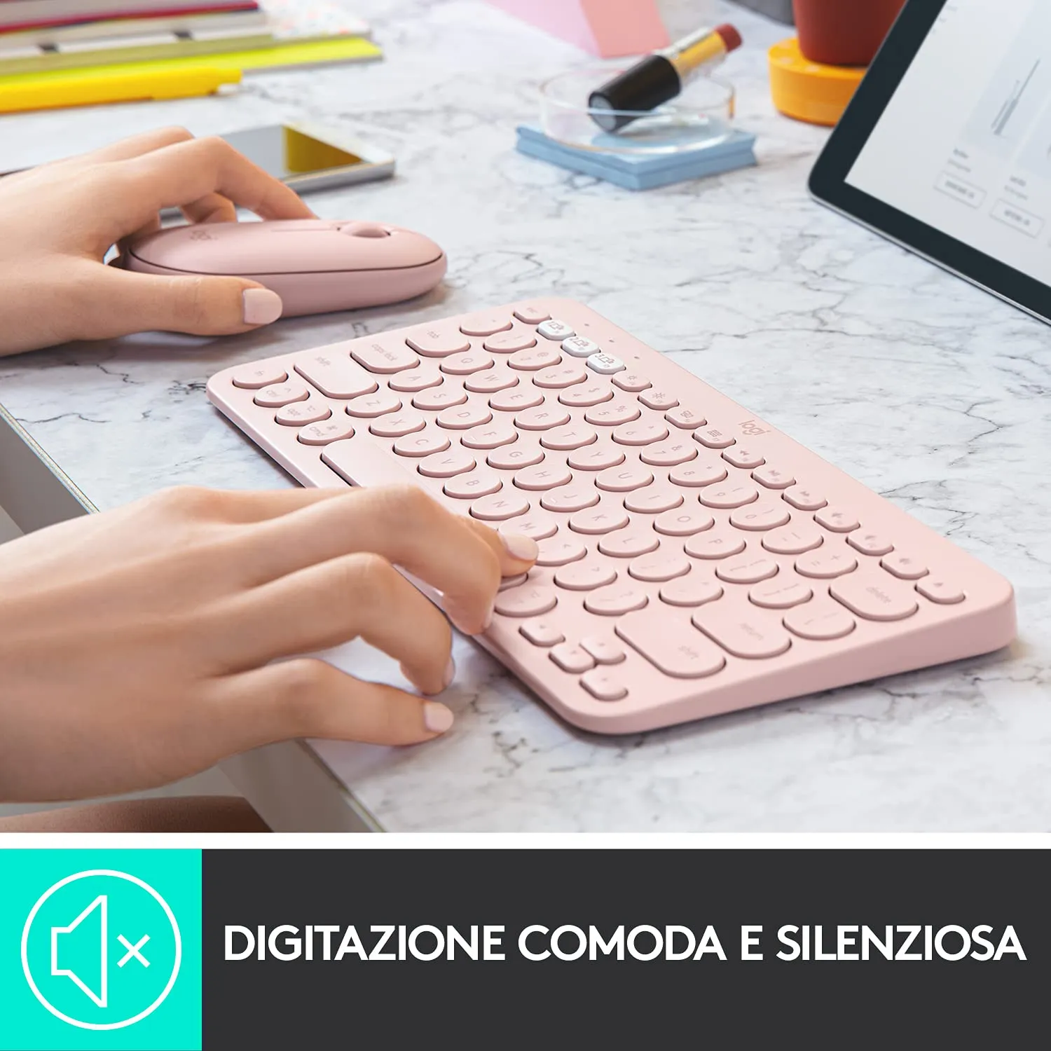 Logitech K380 tastiera Bluetooth Mac ITA QWERTY multidispositivo