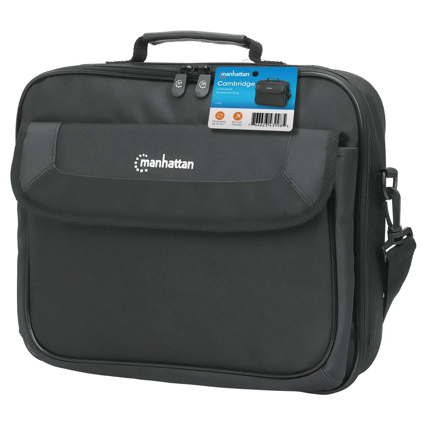 Manhattan Cambridge borsa notebook 14,1" clamshell nera