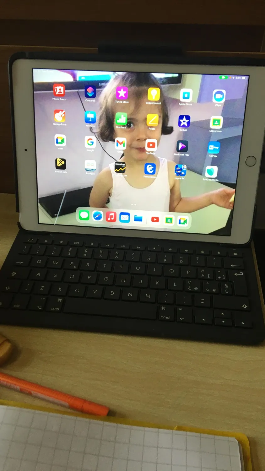 Logitech Slim Folio custodia tastiera iPad ITA QWERTY