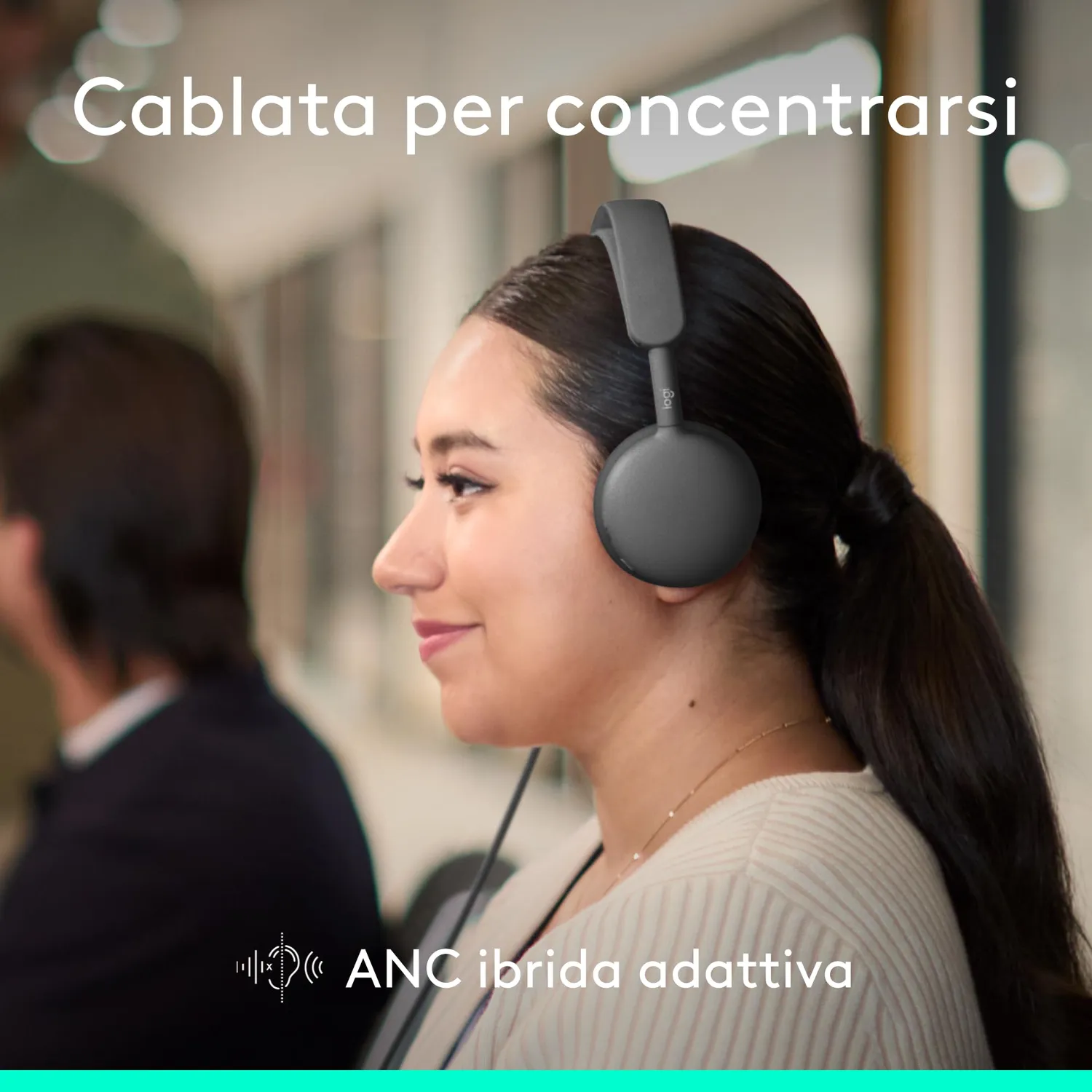 Logitech Zone Wireless 2 cuffia bluetooth Zoom grafite ANC