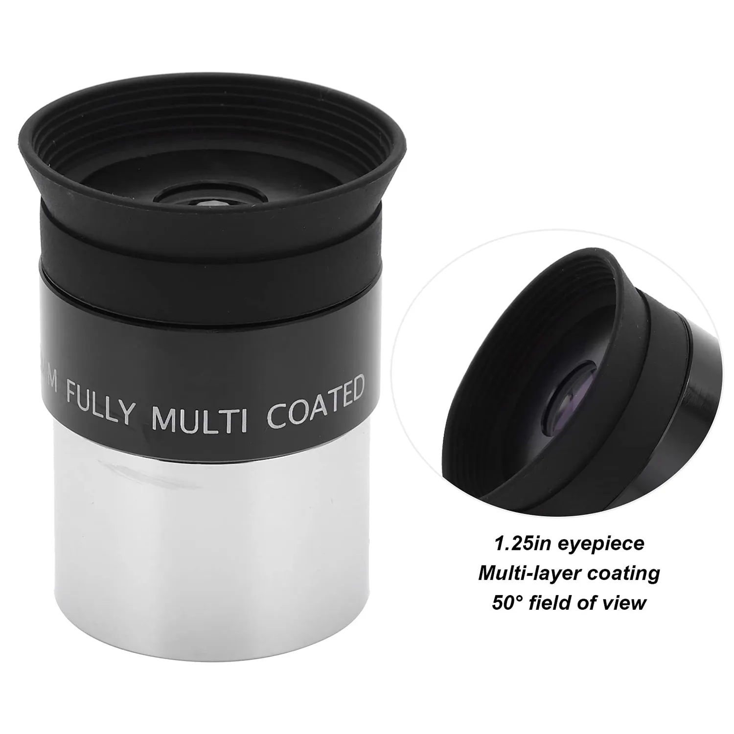 Zunate oculare Plossl 12mm 1,25" telescopio 50°