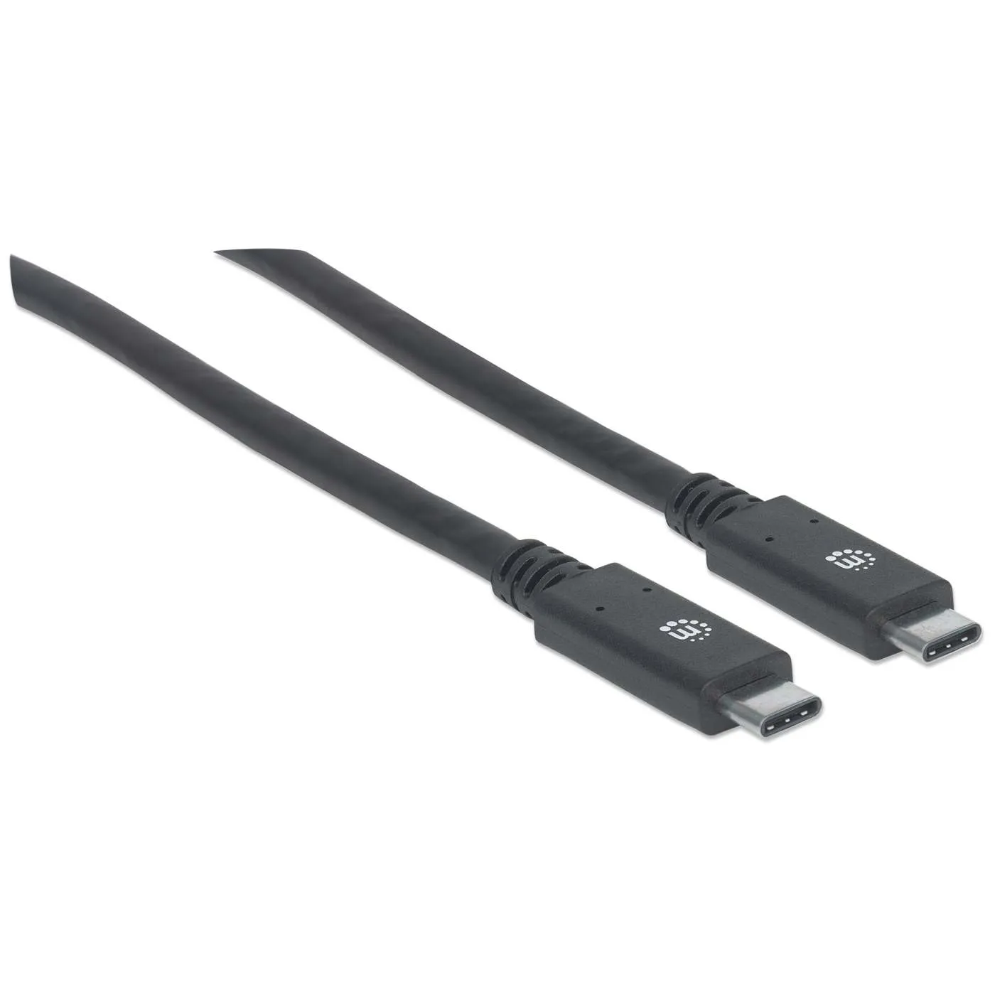 Manhattan USB 3.0 cavo USB-C 2m 60W 5Gbps nero