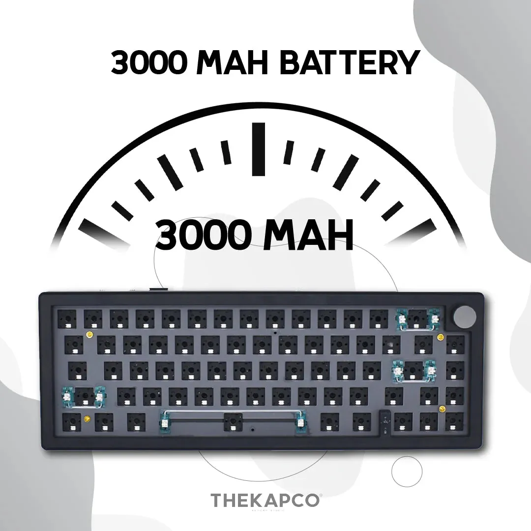 Zuoya GMK67 kit tastiera meccanica 65% RGB nero