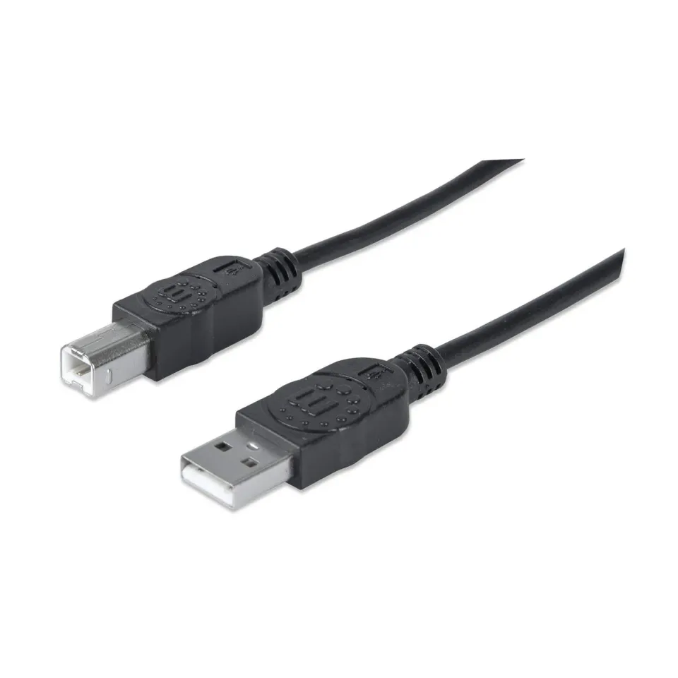 Manhattan Cavo USB 2.0 USB-A USB-B 1,8 m Nero Hi-Speed