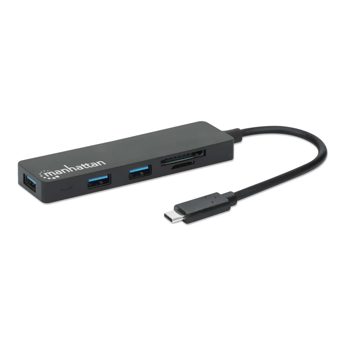 Manhattan Hub USB-C 3 porte USB-A lettore SD
