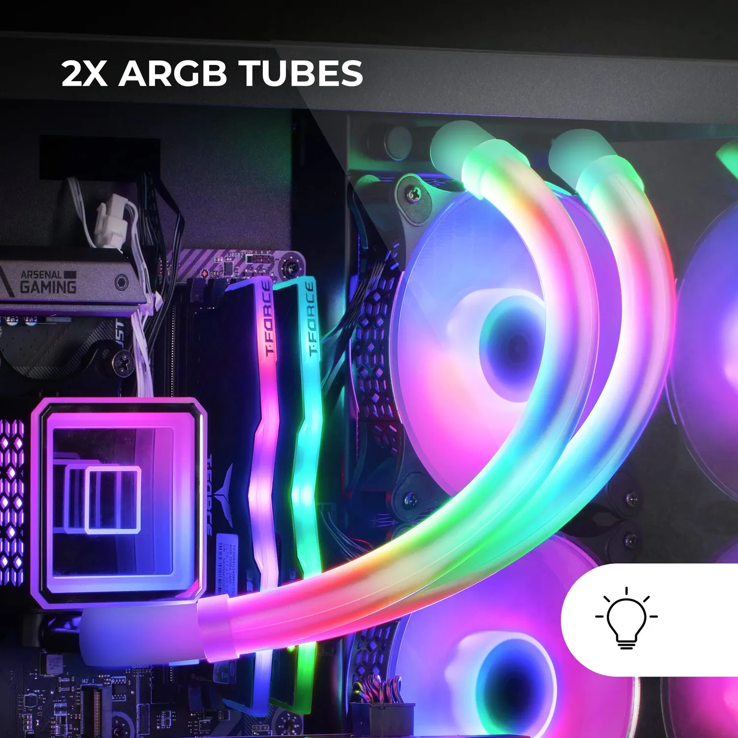 Mars Gaming MCA-WT guaina ARGB tubi 330mm 30 LED