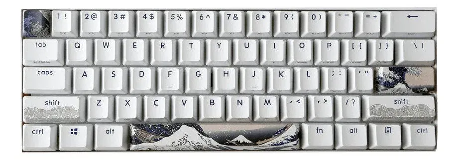 KBParadise V60 THE2 Great Wave tastiera 60% Cherry Brown