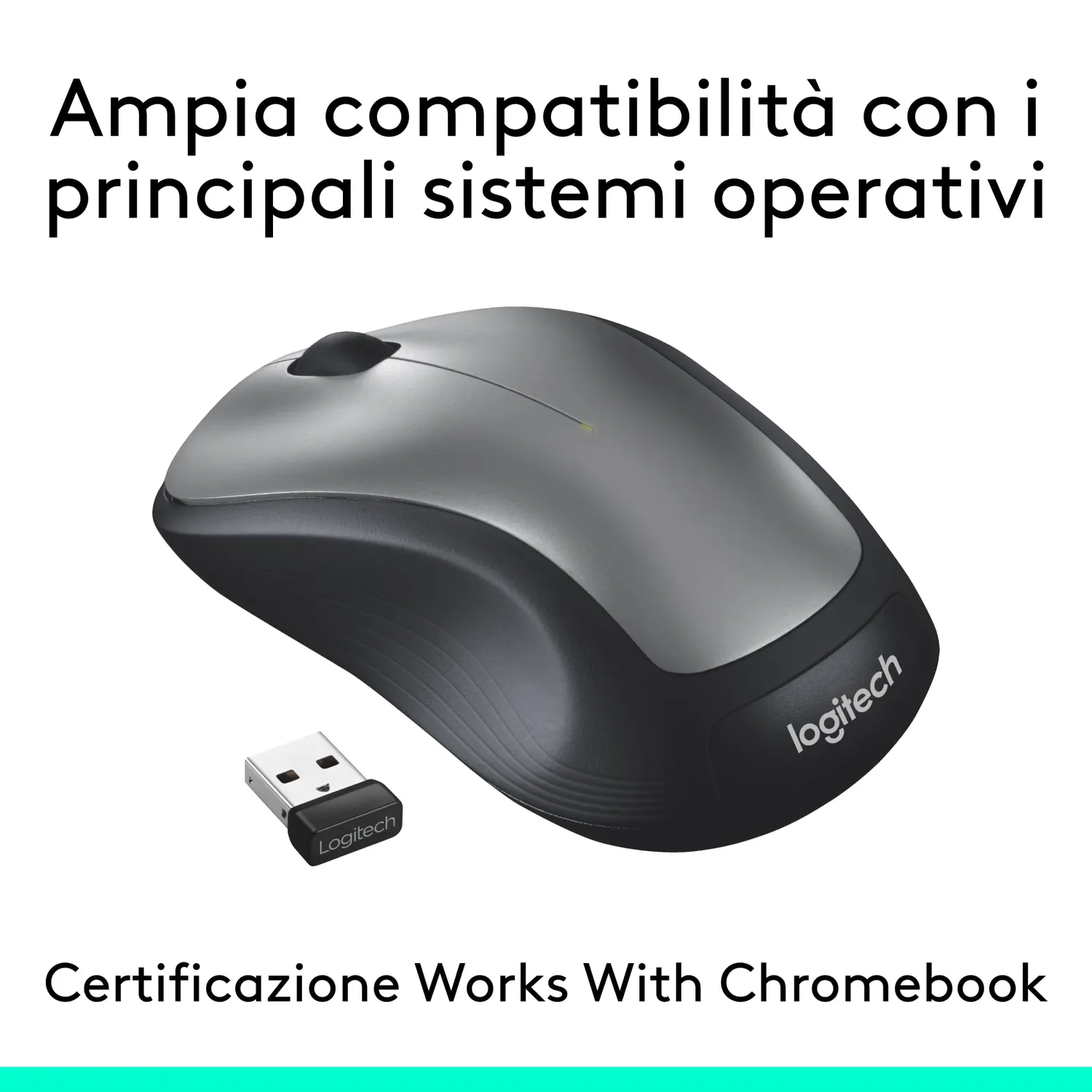 Logitech M310 mouse wireless ambidestro