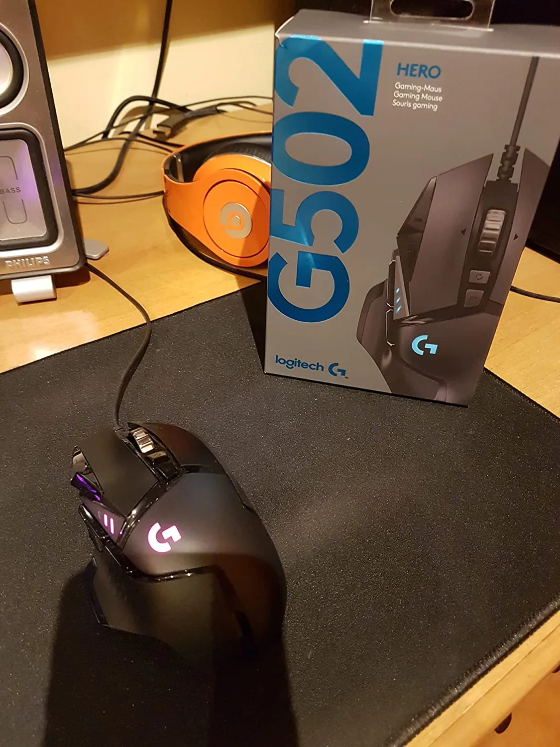 Logitech G502 HERO mouse gaming cablato 25600 DPI