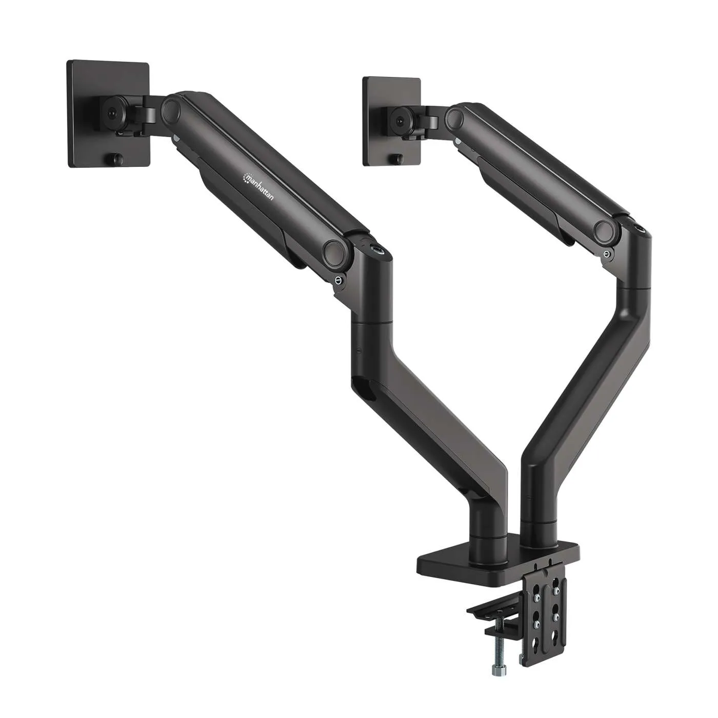 Manhattan Supporto Monitor Doppio 17-45 Pollici Alluminio 20 kg