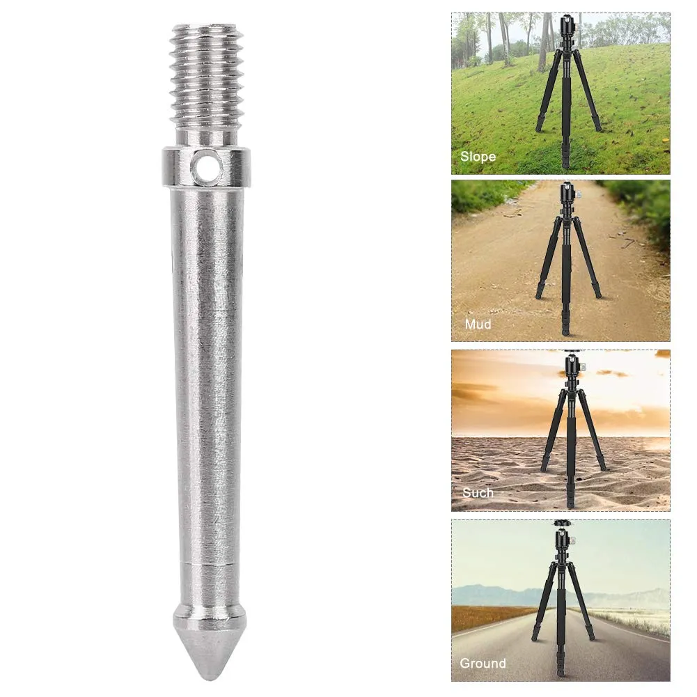 Zunate punta treppiede 8 cm acciaio filetto 3/8 pollici