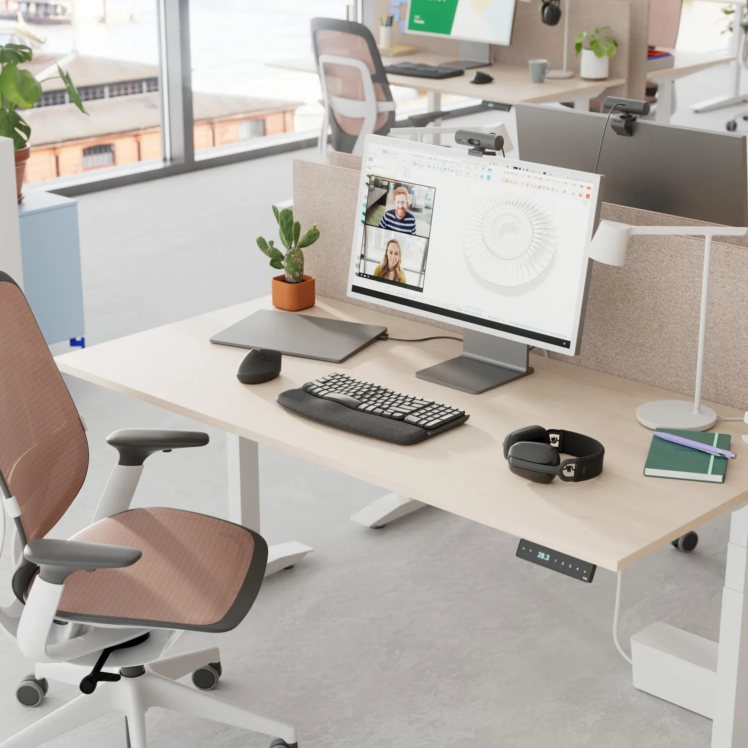 Logitech Brio 505 webcam Full HD grigia con otturatore