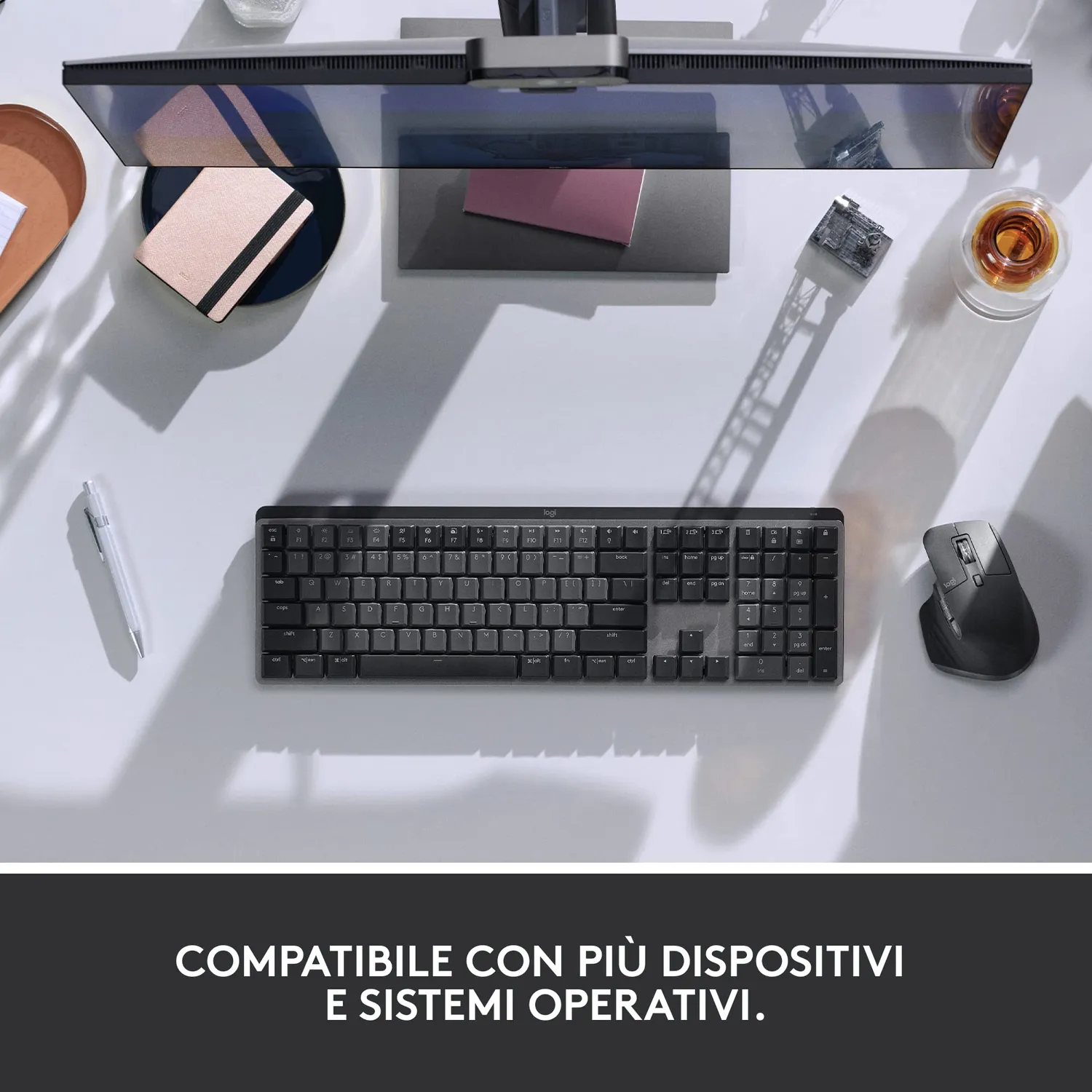 Logitech MX Mechanical + Master 3S kit grigio silent