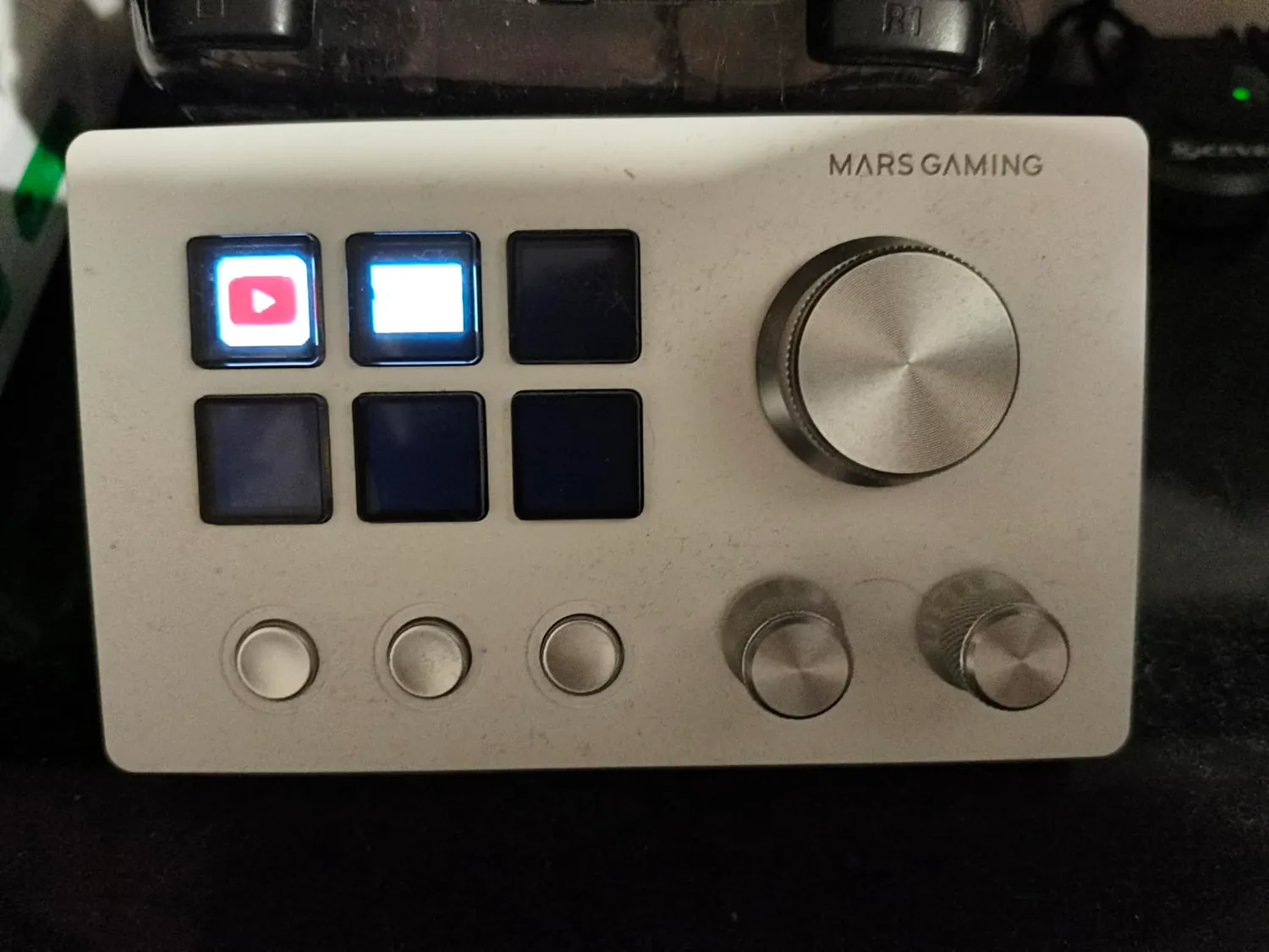 Mars Gaming MSD-TWO control deck bianco 6 tasti LCD
