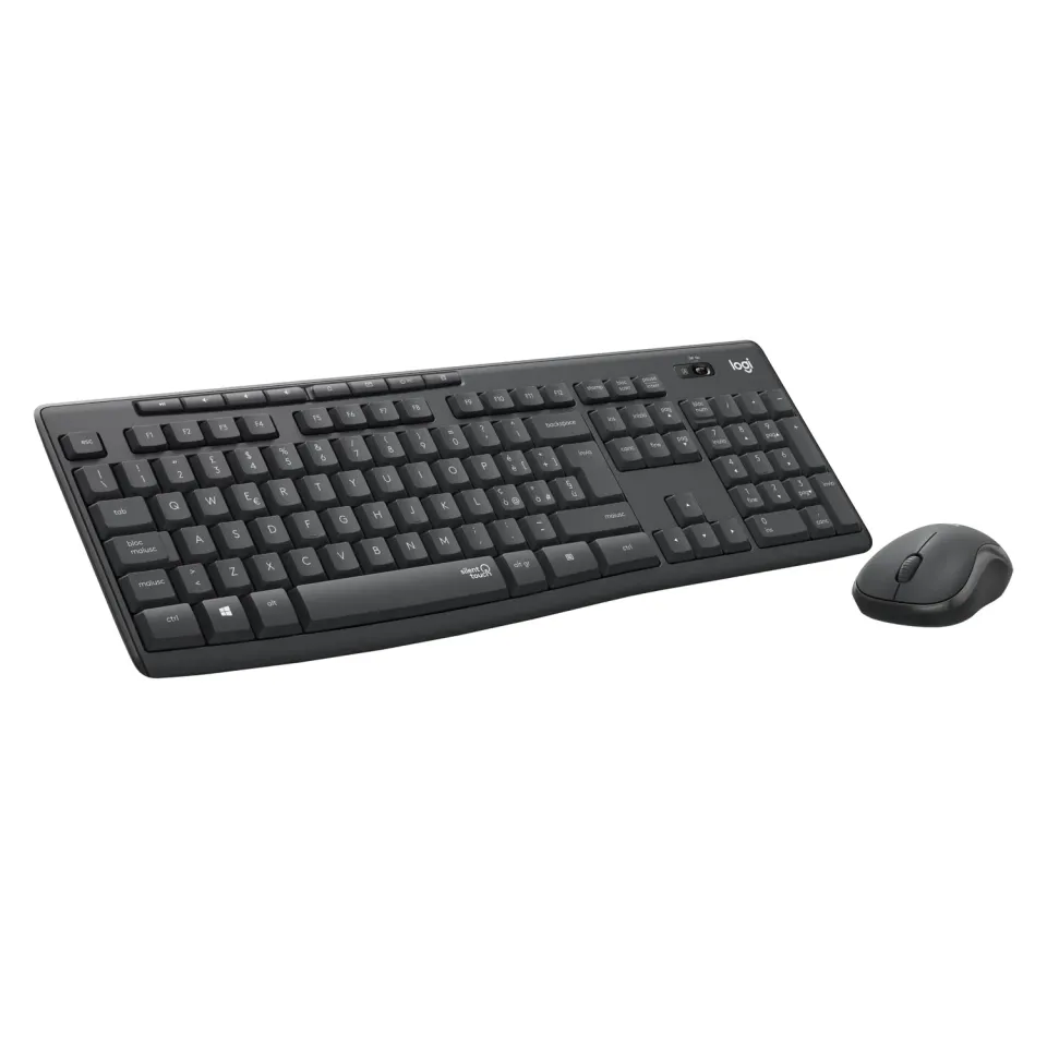 Logitech MK295 Silent combo tastiera mouse nero silenzioso