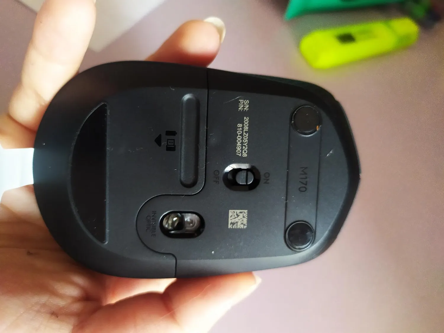 Logitech M170 mouse wireless grigio 2,4 GHz ricevitore USB