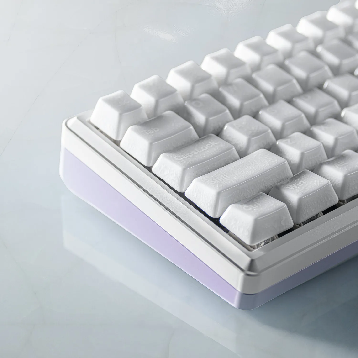 Cerakey V2 Full Set keycap ceramica White Crazed 113 tasti