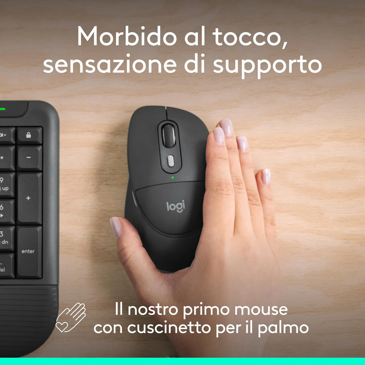 Logitech Comfort MK880 kit tastiera mouse wireless ITA grafite